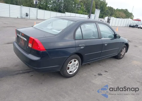 2001 Honda Civic Lx z USA, uszkodzony, nr VIN 1HGES165X1L043125